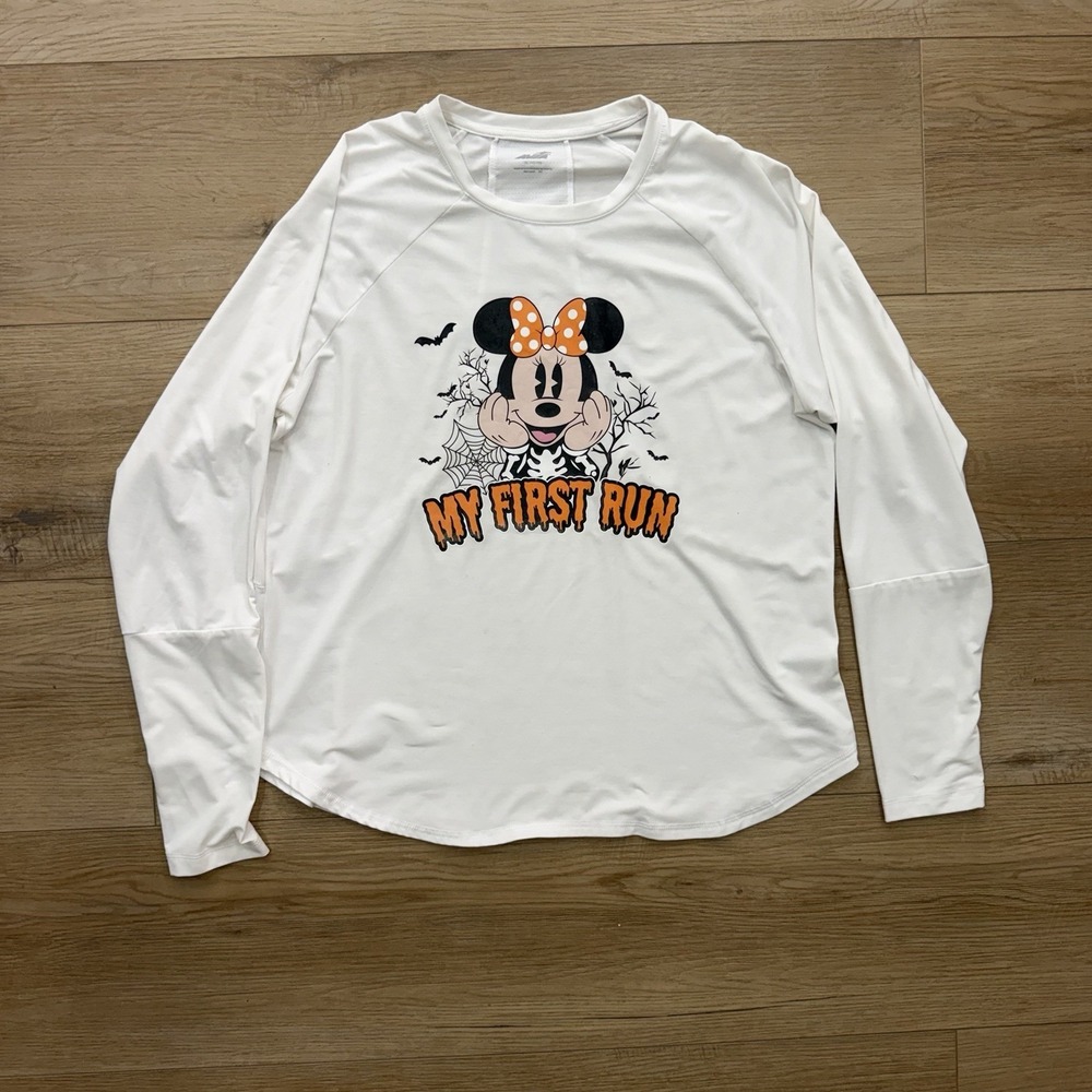 Avia Disney Minnie Mouse My First Run Halloween Performance Shirt Woman's XL